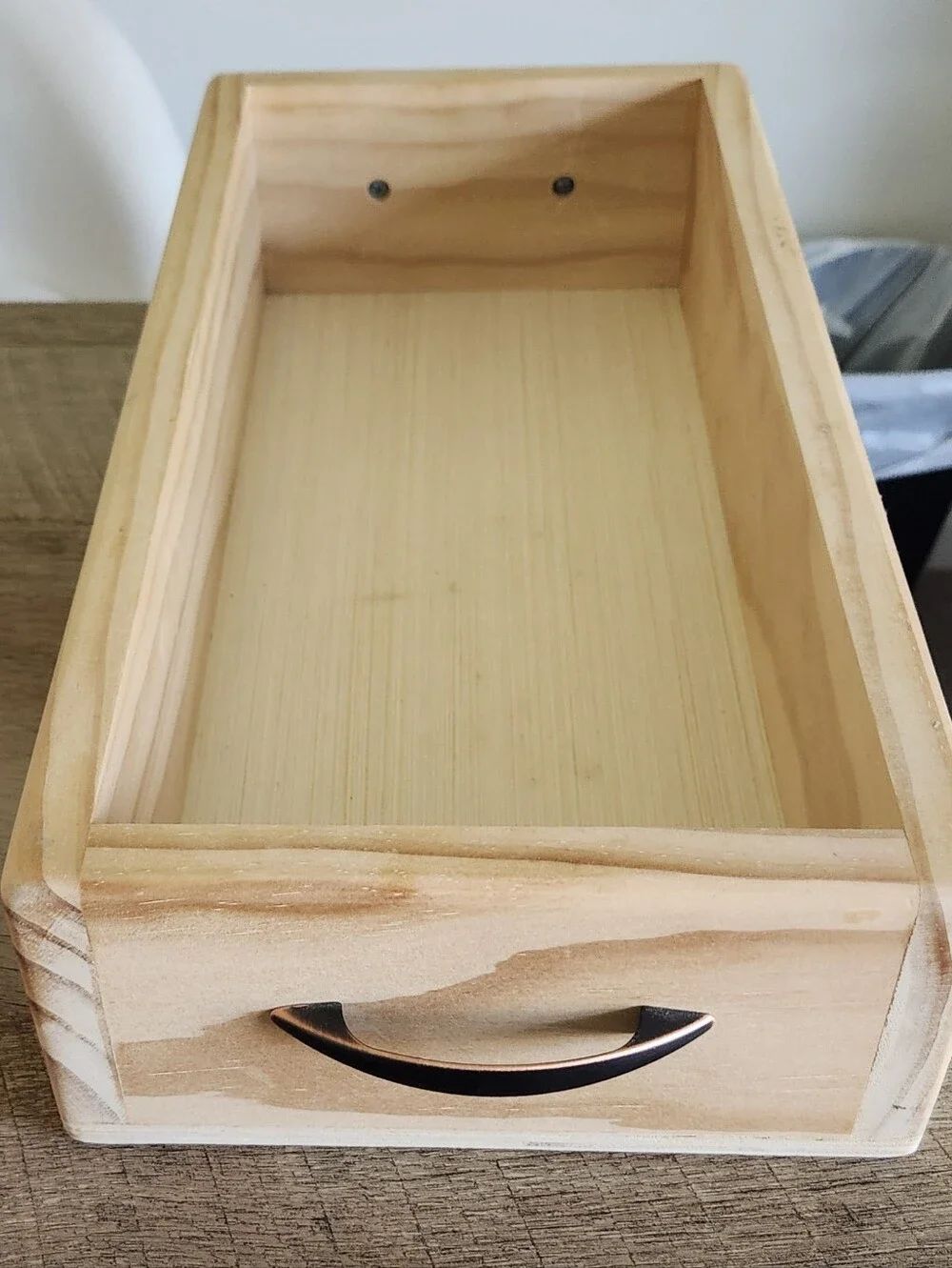 10 Pound Soap Mold OR Wooden Drawer Storage Tray with Brass-Tone Handle